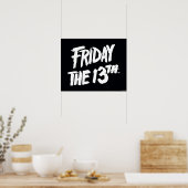 Poster Vendredi 13 | Logo empilé peint (Cuisine)