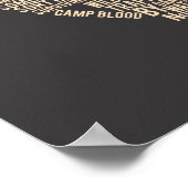 Poster Vendredi 13 | Masque de hockey typographique (Coin)