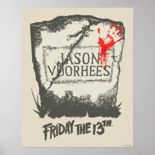 Poster Vendredi 13 Pierre de tête de Jason Voorhees