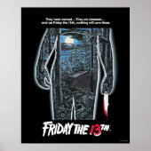 Poster Vendredi 13 | Silhouette Camp Art théâtral (Devant)