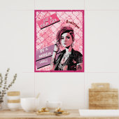 Poster Vendredi Girl in Monday World. Nom modifiable (Cuisine)