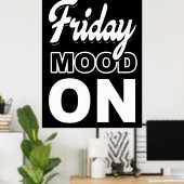 Poster Vendredi humeur ON (Bureau à domicile)