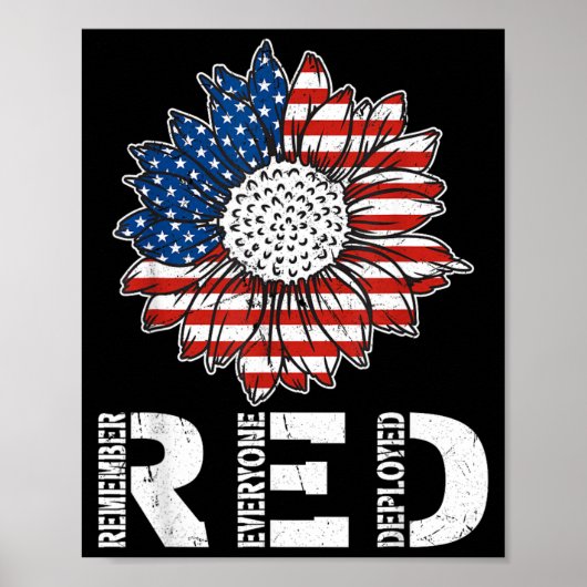 Poster Vendredi RED Souvenez-vous de tous les déployés RE (Devant)