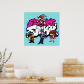 Poster vendredi soir funkin musique jeux discoFrid (Cuisine)