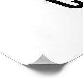 Poster Vendredi Viendra Amusant Team Motivation Blanc (Coin)