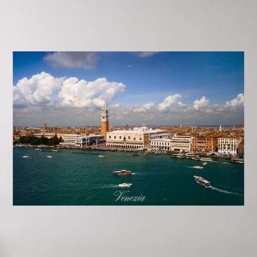 Poster Vénétie - canal de Venise (Devant)