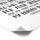 Poster Venez À Moi, À Vous Tous, Matthieu 11:28-30 (Coin)