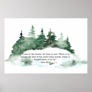 Poster Venez À Wood Muir Cote Forest