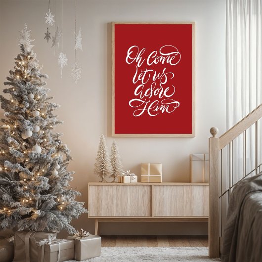 Poster Venez Admirez-Le Brush Calligraphy