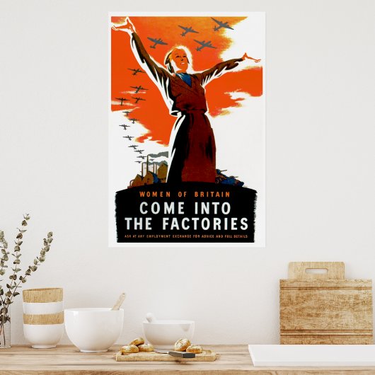 Poster Venez Dans Les Usines (Cuisine)