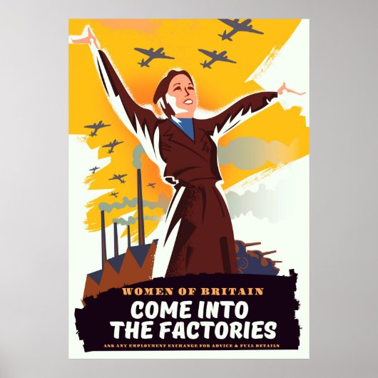 Poster Venez dans les usines (Devant)