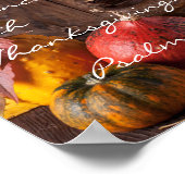 Poster Venez en sa présence avec Thanksgiving, Psaume 95 (Coin)