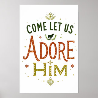 Poster Venez Nous Admirez Le Mur De Noël Art