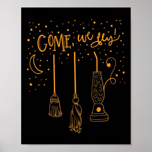 Poster Venez Nous Vols Amusons Happy Halloween Witch Hocu (Devant)
