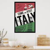 Poster Venez visiter l'Italie (Cuisine)