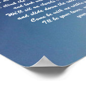 Poster VENEZ VOLER AVEC MOI poème (Coin)