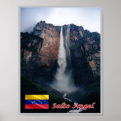 Poster Venezuela - Angel Falls - (Devant)