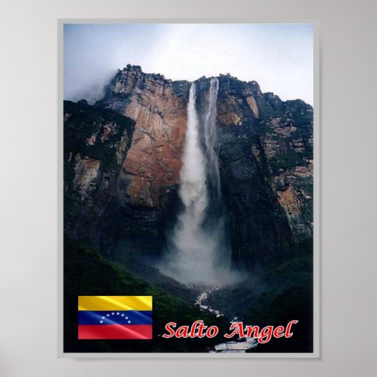 Poster Venezuela - Angel Falls - (Devant)