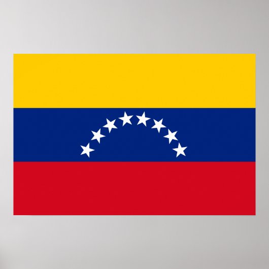 Poster Venezuela : drapeau patriotique vénézuélien (Devant)