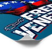 Poster Venezuela Flag Venezuela Libre 2026  (Coin)