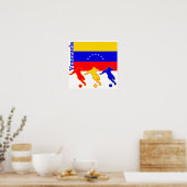 Poster Venezuela - Joueurs de football (Cuisine)