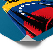 Poster Venezuela Libre 2026 Drapeau Vénézuéla (Coin)