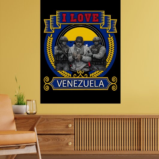 Poster Venezuela Libre Captured Live Maduro T-shirt (Salon 2)