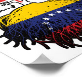 Poster Venezuela Venezuela Canada vénézuélien racines d'a (Coin)