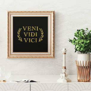 Poster Veni Vidi Vici Pour Gamer ou Athlète