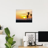 Poster Venice Beach California Sunset Souvenir (Bureau à domicile)