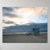 Poster Venice Beach sunset (Devant)