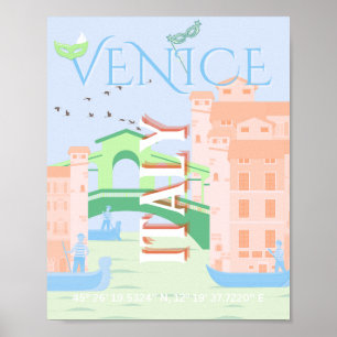 Poster Venice Travel Art, Italie, Travel Art