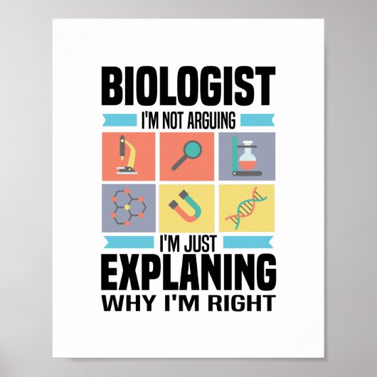 Poster Venin de biologie | Teacher Science Student (Devant)