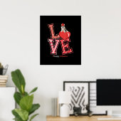 Poster Venin de Husky Valentines | Husky Heart (Bureau à domicile)