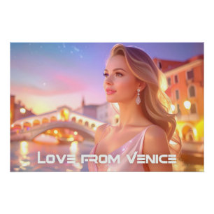 POSTER VENISE - AMOUR DE VENISE -