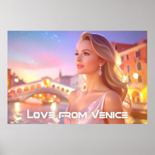 POSTER VENISE - AMOUR DE VENISE -
