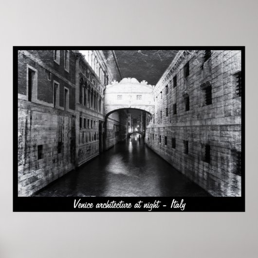 Poster Venise - Architecture à la Nuit n° 1 (Poster) (Devant)