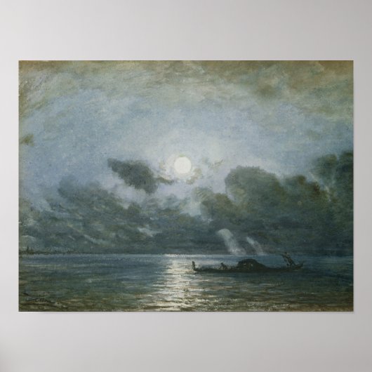 Poster Venise au clair de lune (Devant)