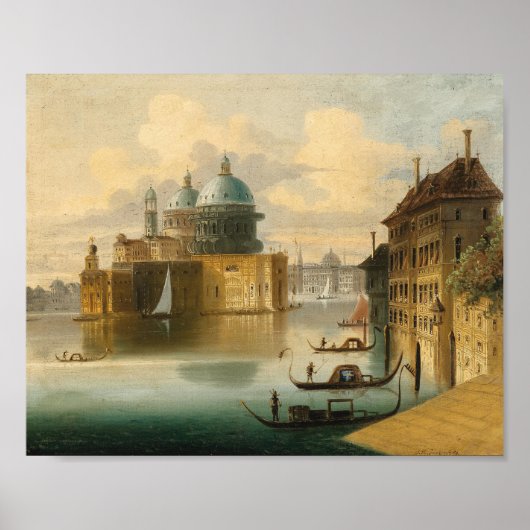 Poster Venise, Capriccio | Johann Wilhelm Jankowsky (Devant)