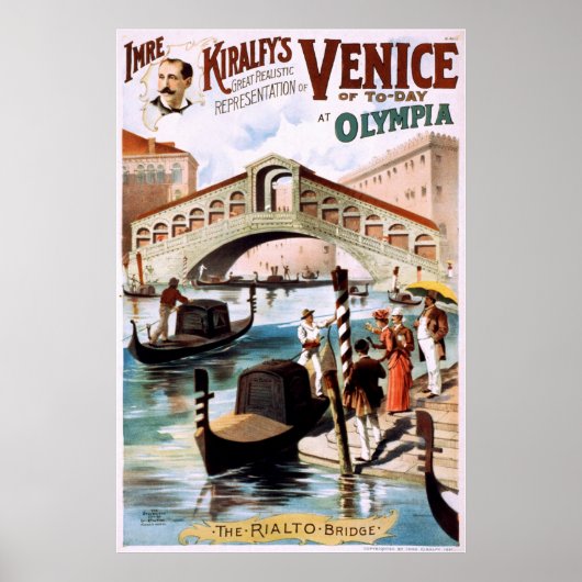 Poster Venise d'aujourd'hui à Olympia (Devant)