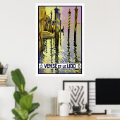 Poster Venise et le Lido (Bureau à domicile)