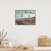 Poster Venise - Grand Canal et Pont du Rialto (Cuisine)