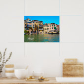 Poster Venise Grand Canal Maisons de style vénitien (Cuisine)