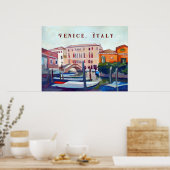 Poster Venise, Italie - Bateaux en Dorsoduro (Cuisine)