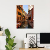 Poster Venise Italie Canal Bâtiments Voyage (Bureau à domicile)