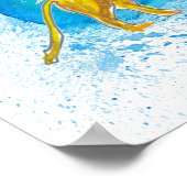 Poster Venise Italie Carte illustrée avec les principaux  (Coin)