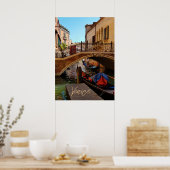 Poster Venise Italie Pont Canal Voyage en bateau (Cuisine)