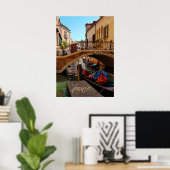 Poster Venise Italie Pont Canal Voyage en bateau (Bureau à domicile)