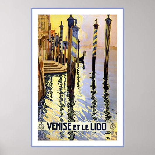 Poster Venise Italie / Venise Et Le Lido Travel (Devant)