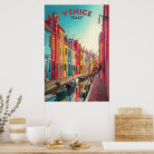 Poster Venise Italie Voyage (Cuisine)